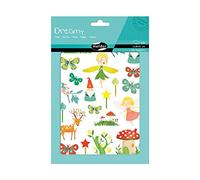 Maildor AE137O - A bag of Dreamy stickers 6 sheets 14.8x21cm, Fairies (126 stickers)