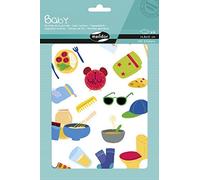 Maildor AE229C - A bag of Baby stickers -Contains 6 sheets of stickers -Wild daily actions patterns - 14.8x21cm