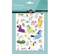 Maildor AE231C - Dreamy STICKERS - 6 sheets - Dimensions: 14,8 cm x 21 cm - UNICORNS (153 stickers) - Children's Creative and Leisure Activity - DIY TOOL