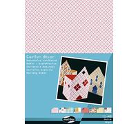 Maildor by Clairefontaine 354590C Pack of 40 sheets of cardboard decor 25x35cm 160g, assorted colours Geometric Arts Crafts Creative Fun - Children's Activity