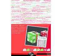 Maildor by Clairefontaine 354591C A pack of 40 sheets cardboard decor 25x35cm 160g assorted colours Traditional Christmas Crafts Creative Children's Activity