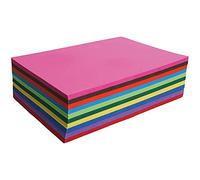 Maildor by Clairefontaine 455402C Pack of 250 Sheets of Colour Cardstock 270g/m² Format A4 (21x29,7cm) 10 Assorted Colours Arts & Crafts, Manual Activities