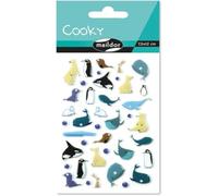 Maildor CY061O - Cooky 3D STICKERS - 1 sheet - 12 x 8 cm - 40 stickers - ICE FLOE THEME - Children's Arts and Crafts Accessories - Creative and Leisure