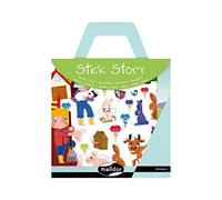 Maildor - Ref 566401O - Stick' Story Sticker Pack - Farm Designs - Contains 2 Background Boards & 4 Sheets of Stickers - Removable Stickers - Tell A Story