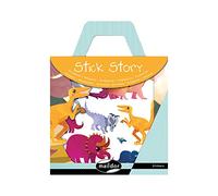 Maildor - Ref AF007O - Stick' Story Sticker Pack - Dinosaur Designs - Contains 2 Background Boards & 4 Sheets of Stickers - Removable Stickers - Tell A Story