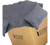Mailing Bags Self Adhesive, Waterproof and Tear-Proof Postal Bags - Small to Large Sized Grey Plastic Mailing Postage Bags (14x19, 200)