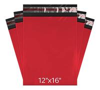 Mailing Bags, YUNJU Shipping Poly Postal Self Seal Bags in Size12 x 16 Inch Size Small Mailing Bags Postage Packaging Bags 305mm to 407mm 20 Pack Red