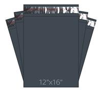 Mailing Bags, YUNJU Shipping Poly Postal Self Seal Bags in Size12 x 16 Inch Size Small Mailing Bags Postage Packaging Bags 305mm to 407mm 5 Pack Grey 30 Pack