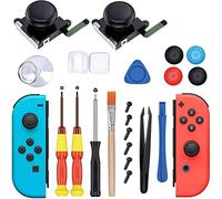 Mailink 3D Replacement Joystick Analog Thumb Stick Compatible with Nintendo Switch Joy-Con Controller - Include Tri-Wing & Cross Screwdriver Tool + 4 Thumbstick Caps