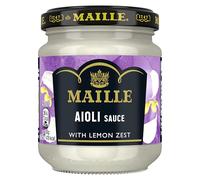 Maille Aioli Sauce garlic sauce with lemon zest and black pepper perfect with steak, chicken, fish and vegetables 185 g