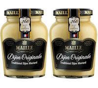 Maille Dijon Original Mustard since 1747 condiment for salads, chicken, and fish 215 g (Pack of 2)