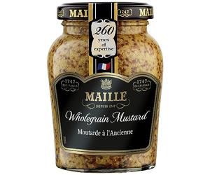 Maille Wholegrain Mustard since 1747 for pork, beef, and salad dressings 210 g