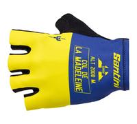 Santini Le Maillot Jaune Col De La Madeleine Gloves yellow blue - S