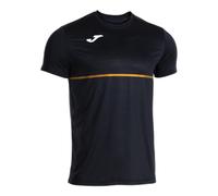 Joma Men's Short Sleeve Running T-Shirt, XS - 3XL, Breathable Performance Top with Micro-Mesh Technology, Athletic Fit - Record III Black