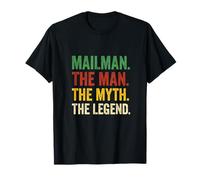 Mailman. The Man. The Myth. - Retro Postal Worker Art T-Shirt