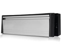 MailPlate 10" Letterplate Polished Chrome, Premium Draught Proof Postal Letterbox, Telescopic Sleeved Letter Box for uPVC Doors with 40-80mm Door Thickness.