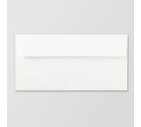 Mailshack Conqueror Luxury Envelopes DL 110mmx220mm, Thick 120gsm. No Watermark, Peel & Seal, Plain (High White Laid, 50)