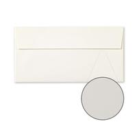 Mailshack Conqueror Luxury Envelopes DL 110mmx220mm, Thick 120gsm. No Watermark, Peel & Seal, Plain (Oyster Smooth, 250)