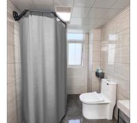 MAIMAILE 3/4/5 Fold Folding Shower Curtain, Retractable Water Resistant Shower Curtain, with Adjustable Corner Shower Curtain Rods, Wall-Mounted Divider Curtains, for Bath/Kitchen