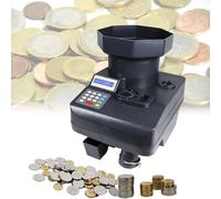 MAIMAILE 55W Portable Coin Counter, 2300pcs/minCoin, Counting Range Up To 1~9999, with LED Display Screen, 3000pcs Large Capacity And 7 Digits Count Display, for Shop, Bank And Bus Stations