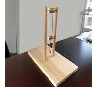 MAIMAILE Chaos Double Pendulum Desk Ornament, Physical Demonstration Model Made Of Wood, Educational Science Toy, Unique Desk Ornament and Gift, for Physics Enthusiasts, Students, Educators