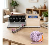 MAIMAILE Cone Thread Winder, Electric Yarn Winder, with Twisting and TimingFunction, With Limit Screw/Spools, for Wool Winding Tube, Crochet and Knitting Yarn Craft, Knitting Lovers
