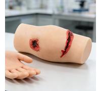 MAIMAILE Thigh Wound Packing Trainer Kit, Stop The Bleed Training Kit, Repeat Wound Care Model, with 2 Simulated Wounds, for First Aid Suture Practicing & Teaching and Learning