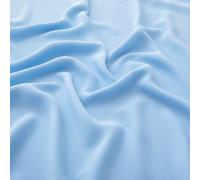 MaiMaiSuan 60" Wide Sky Blue Chiffon Fabric, Soft Sheer Wedding Dress Fabric, 10 Yard