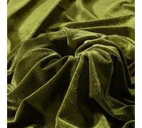 MaiMaiSuan Light Olive Green Velvet Fabric by The Yard, 1 Yard, 60" Wide