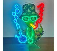 Maimeili Alien Poison UV Print Neon Sign for Man Cave Bedroom Room Lights Neon Light Up Signs Decorations Birthday Party