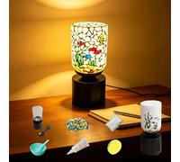 Maimeili DIY Kit Mosaic Night Light Corded Turkish Table Lamp USB Powered Bedside Lamps for Home Decor Kitchen Bathroom Office Birthday Dining Table