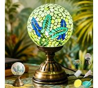 Maimeili DIY Kit Mosaic Night Light Corded Turkish Table Lamp USB Powered Bedside Lamps for Home Decor Kitchen Bathroom Office Birthday Dining Table