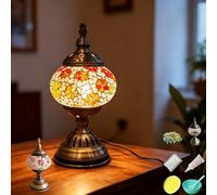 Maimeili DIY Kit Mosaic Night Light Corded Turkish Table Lamp USB Powered Bedside Lamps for Home Decor Kitchen Bathroom Office Birthday Dining Table