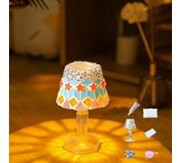 Maimeili DIY Kit Mosaic Night Light Cordless Turkish Table Lamp
