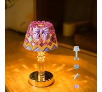 Maimeili DIY Kit Mosaic Night Light Cordless Turkish Table Lamp