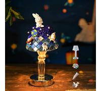 Maimeili DIY Kit Mosaic Night Light Cordless Turkish Table Lamp