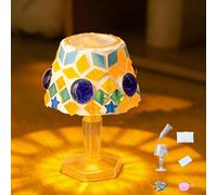 Maimeili DIY Kit Mosaic Night Light Cordless Turkish Table Lamp
