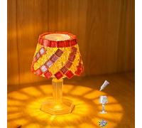 Maimeili DIY Kit Mosaic Night Light Cordless Turkish Table Lamp