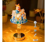 Maimeili DIY Kit Mosaic Night Light Cordless Turkish Table Lamp