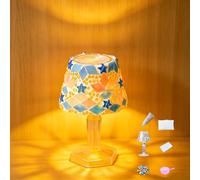 Maimeili DIY Kit Mosaic Night Light Cordless Turkish Table Lamp