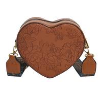 Maimeili Retro Flower Printing Handbags PU Leather Purse Handmade Crossbody Bags Quilted Versatile Shoulder Bag for Ladies