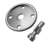 Main and Pinion Gear Set for Abu Garcia for revo Beast Baitcasting Reel 6/7 Speed Ratio Strengthened Stainless Steel Repair Parts(Right hand 6-speed)