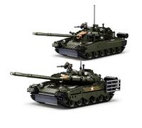 Main Battle Tank Building Blocks Set, 798 PCS 1:35 WWII Dual Transform Military Tank Model Kit, War Army Heavy Vehicle Bricks Toys, Desktop Decor, Birthday Gifts for Teens and Military Enthusiasts