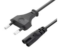 Main board connecting line, 1.5M Power Cable 2Pin IEC320-C7 Extension Cord 1pc(Black)