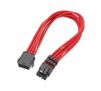 Main board connecting line, CPU 8 Pin Female to Male Power Supply Cord Converter Extension Cable 1pc(Red)