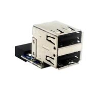 Main board connecting line, Female Extension Cable Compatibility Adapter USB2.0 9Pin/10P Computer Motherboard Header 1pc(PH29A)