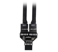 Main board connecting line, Motherboard Header Splitter USB2.0 9 Pin to USB3. 19Pin Extension Cable Adapter 1pc