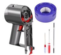 Main body compatible with Dyson V8 SV10 (part number 969875-02), includes motor handle with V10 SV12 trigger assembly, screwdriver set and post-HEPA filter