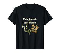 Main Branch vs. Belly Branch Git Food Merge Design T-Shirt