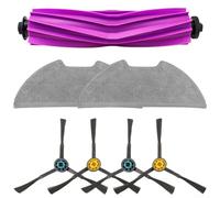 Main Brush and Mop Cloth Accessory Kit for Eureka E20 Plus 4 Side Brushes for Corner Cleaning